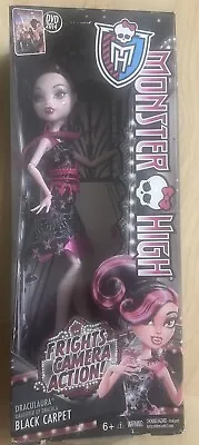 Mattel Monster High Frights Camera Action! Black Carpet Draculaura DVD 2014 • $55