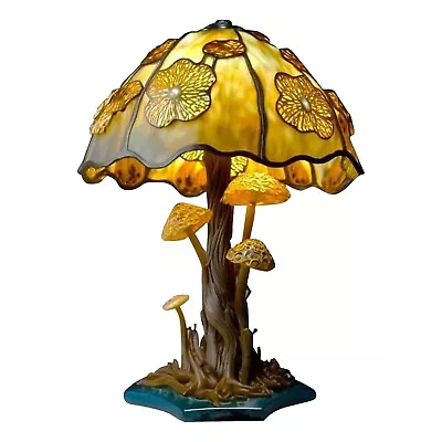 Mushroom Lamp Resin USB Connection Night Light Decorative Bedside Table Lamps • £20.29