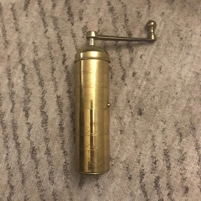$50 • Buy Zassenhaus Gold Tone Metal Pepper Mill