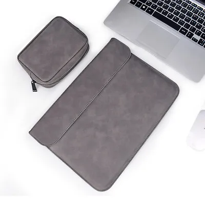 $13.98 • Buy Leather Laptop Sleeve Bag For Macbook Air Pro Asus 13 14 15 Inch Notebook Case