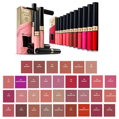 Max Factor Lipfinity 24HR Lip Colour Lipstick - Select Your Shade - Brand New • £8.85