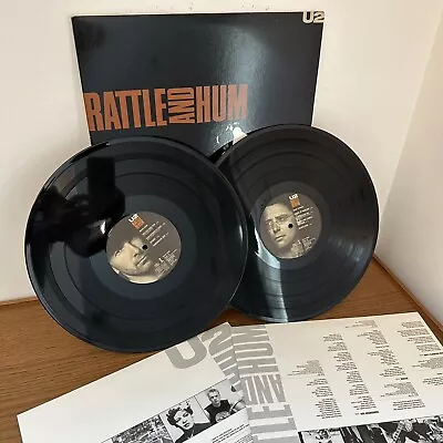 U2 Rattle And Hum 1988 Double LP Original VINYL G/F Album Island Records Rock • $100