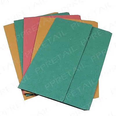 6PC A4 Card Document Folders ~HOME/OFFICE~ School Organiser Strong Durable Work • £5.93