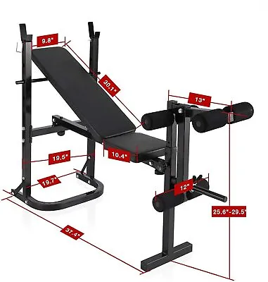 £49.95 • Buy Gym Home Multi-Station Weight Bench Press Weights Equipment Incline Fitness