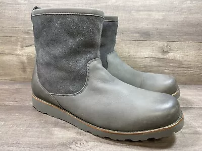 UGG Australia HENDREN TL Waterproof 1008140 Gray Sheepskin Boots Mens Size 16 • $79