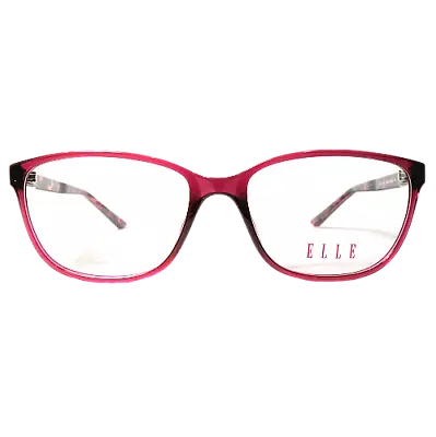 New ELLE Women's Eyeglasses EL13410 WI Wine Crystal Optical Frame 53-16-135 • $29.95