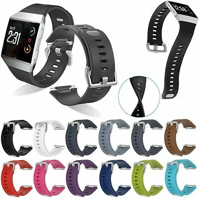 For Fitbit Ionic Silicone Rubber Strap Band Watch Clasp Sport Replacement • $2.22