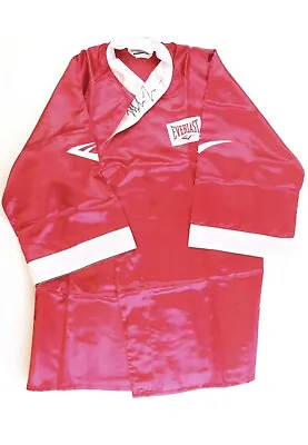 Mike Tyson Signed Red & White Everlast Boxing Robe JSA Authenticated Size XL • $299