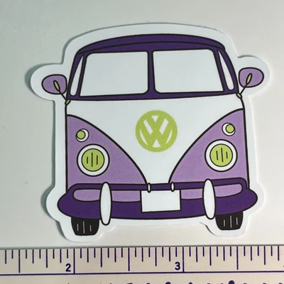 $4.99 • Buy P Urple Passion VW  Bus Vinyl Sticker Decal ThinkBomb Anything Free Ship & Track