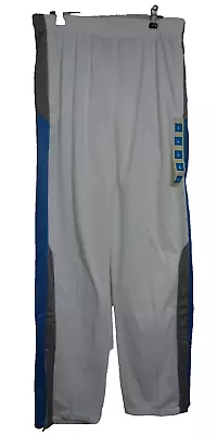 Active White Joggers Sports Leisure Wear. Size Large. White & Blue. Unisex. • £12.45