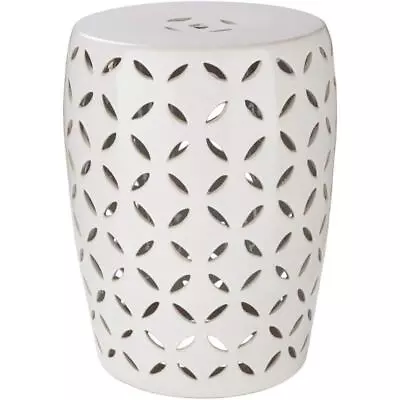 Artistic Weavers Garden Stool 17.7  X 13.4  Ceramic End Table Indoor/Outdoor • $107.17