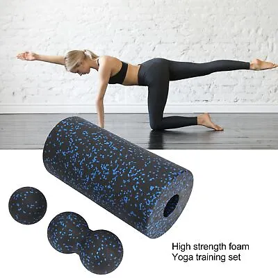 $22.32 • Buy Foam Roller Set 3 In 1 Yoga Column Deeply Massage Fit Body Curve Peanut HG5