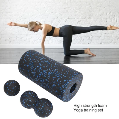 $22.32 • Buy Foam Roller Set 3 In 1 Yoga Column Deeply Massage Fit Body Curve Peanut HG5