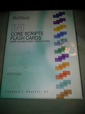 2013-2014 Internal Medicine Core Scripts Flashcards Cards – Box Set B • $39.99