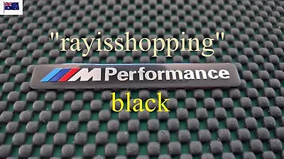 BLACK BMW M Performance Badge Sticker Decal Sticker M1 M3 M4 M5 M6 X3 X5 X6 • $10.01