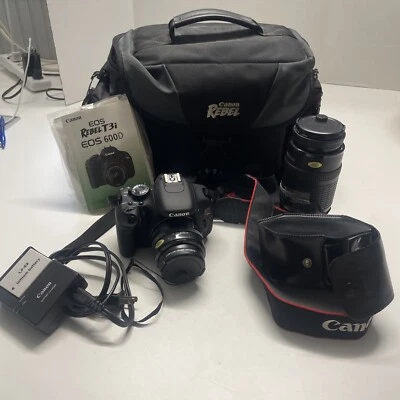 £219.08 • Buy Canon EOS Rebel T3i 18.0MP Digital SLR Camera & EFS 18-55mm Lens F/3.5 & Charger