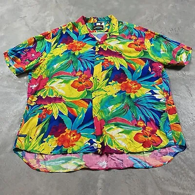 90s VTG JAMS WORLD 30th Anniversary Shirt XXL Rayon Men’s Beach Camp Aloha Palms • $119.99