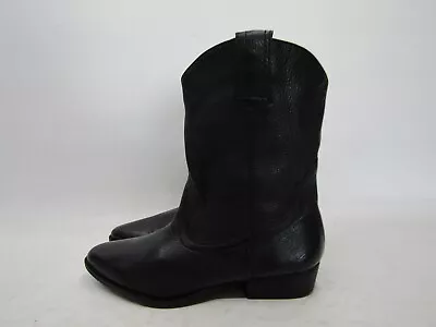 MIA Womens Size 8 M Black Leather Ankle Fashion Boots Booties • $32.29