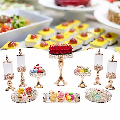 10PCS Cake Stand Cupcake Metal Dessert Table Stands Set For Birthday Party New • $100.70