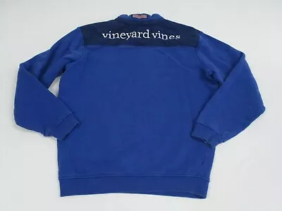 Vineyard Vines Men's Sweater Small Blue Quarter Zip Outdoor Long Sleeve Sewn • $24.88