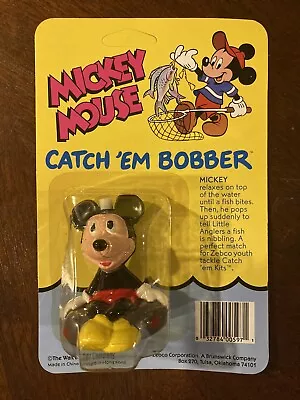 Vintage Zebco Disney Mickey Mouse Catch ‘em Bobber Brand NEW • $13.99