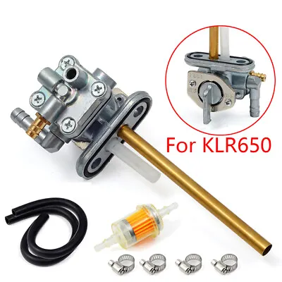 Fuel Valve Petcock Switch Assembly For Kawasaki 1987-2015 KLR650 KLR 650 Taps US • $34.58