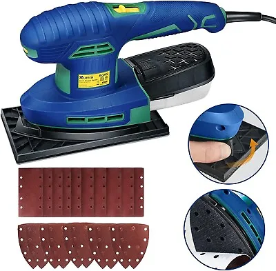 Electric Mouse Detail Sander + Palm Sheet Sander 3.2 Amp Dust Collector RUMIA • $29.99