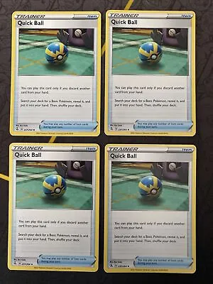 $1.98 • Buy 4x Quick Ball | 237/264 | Uncommon | Pokemon Fusion Strike | M/NM | X4