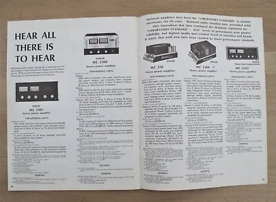 Mcintosh Vintage Speaker & Component Technical Information Manual- See Descript • $17.99
