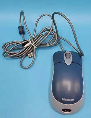Microsoft Optical Mouse Blue USB & PS/2 Compatible X802652-001 • $13.95