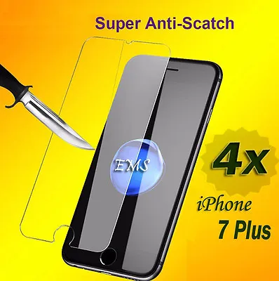 $3.49 • Buy 4X Tempered Glass LCD Screen Protector For Apple IPhone 7 Plus 8 Plus 6 6S Plus
