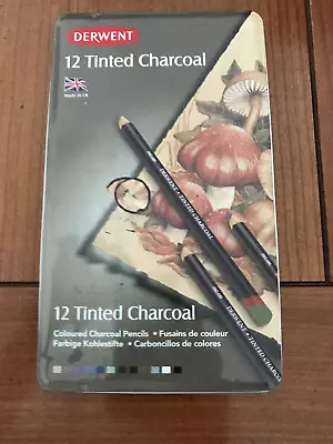 Derwent Tinted Charcoal Pencils 12 Tin • £15