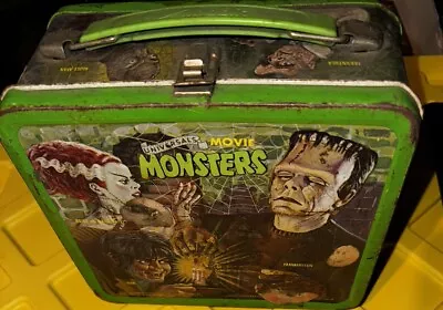 1979 Universal Movie Monsters Lunch Box - No Thermos * Vintage *  Lunchbox Tin • $59.99