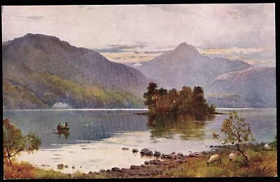 Loch Lomond & Wallace's Isle Scotland J. Salmon Art Postcard • £3.90