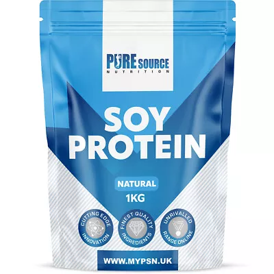 PSN Soy Protein Isolate Powder Flavoured|Natural 1Kg-Vegan Protein Lactose Free • £12.99