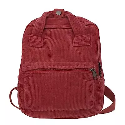 Vintage Denim Laptop Backpack Casual Canvas Daypack Handbag Purse 640 Red • $44.54