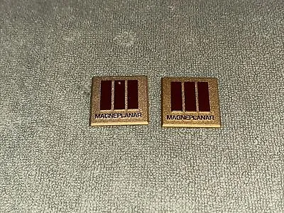 Magneplanar Square Gold Speaker Badge Logo Emblem Pair Magnepan Original • $25