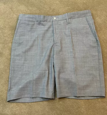 J. Lindeberg Eloy Mens Gray Golf Shorts Size 36 Waist 11” Inseam Excellent • $35