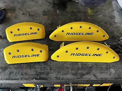 USED Set Of 4 Yellow Ridgeline Caliper Covers For 2017-2022 Honda Ridgeline • $175