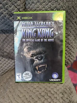 Peter Jackson's King Kong Xbox 2005 Game Rare Complete W Manual & Movie Ticket • $64.25