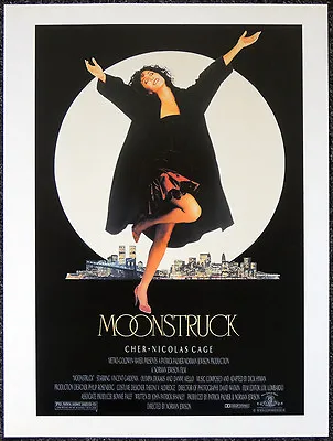 Moonstruck 1987 Film Movie Poster Page . Cher Nicholas Cage . E36 • $10.09