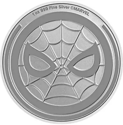 2023 Spider-Man 1 Oz 999 Silver Coin $2 Niue BU Uncirculated MARVEL - JP648 • $39.95