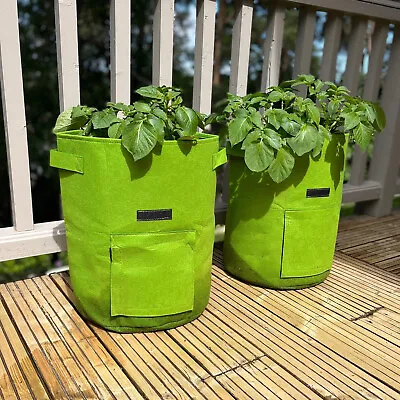 £17.99 • Buy Potato Planter Garden Patio Grow Bags 37 Litre (4 Pack) Non Woven Aeration Pots