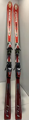 Skis VOLKL P40 F1 RC Race Carver Racing Downhill 188cm Ski Salomon 900S Bindings • $124.99