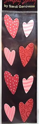 Mrs. Grossman's Simply Sassy Stickers - Folk Hearts • $2.50
