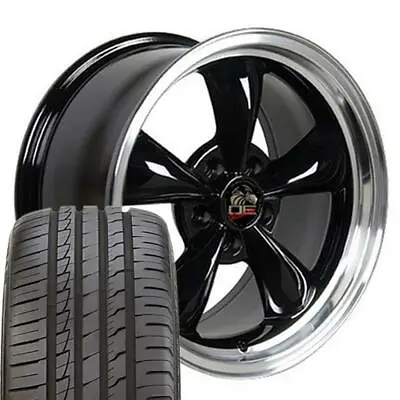 18in Black Rims & 245/40ZR18 Tires SET Fit 1994-2004 Mustang Bullitt Wheel CP • $1323