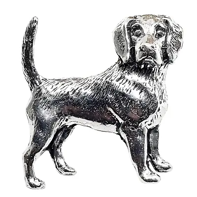 Beagle Pin Badge Brooch Beagle Scent Hound Dog Pet Pewter Badge By A R Brown • £6.40