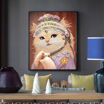 $13.52 • Buy Chaise Cat Diamond Painting Kits Partial Special Shaped Drill Decor (YXC157)
