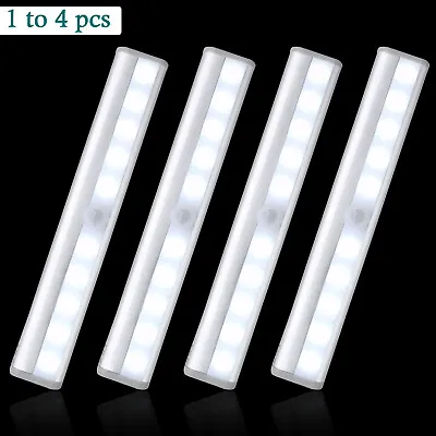 Led Cabinet Light Kitchen Under Cabinet Cupboard Strip Lights 1/2/3/4pcs • £6.95