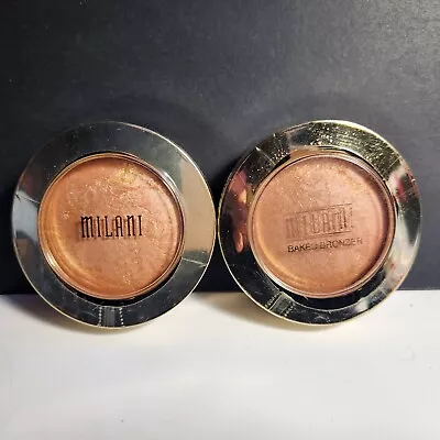 Milani Baked Bronzer 04 Glow Lot Of 2 For Eyes Face And Body NOS • $15